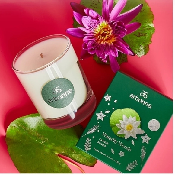 Arbonne Waterlily  Woods Candle - Picture 1 of 5
